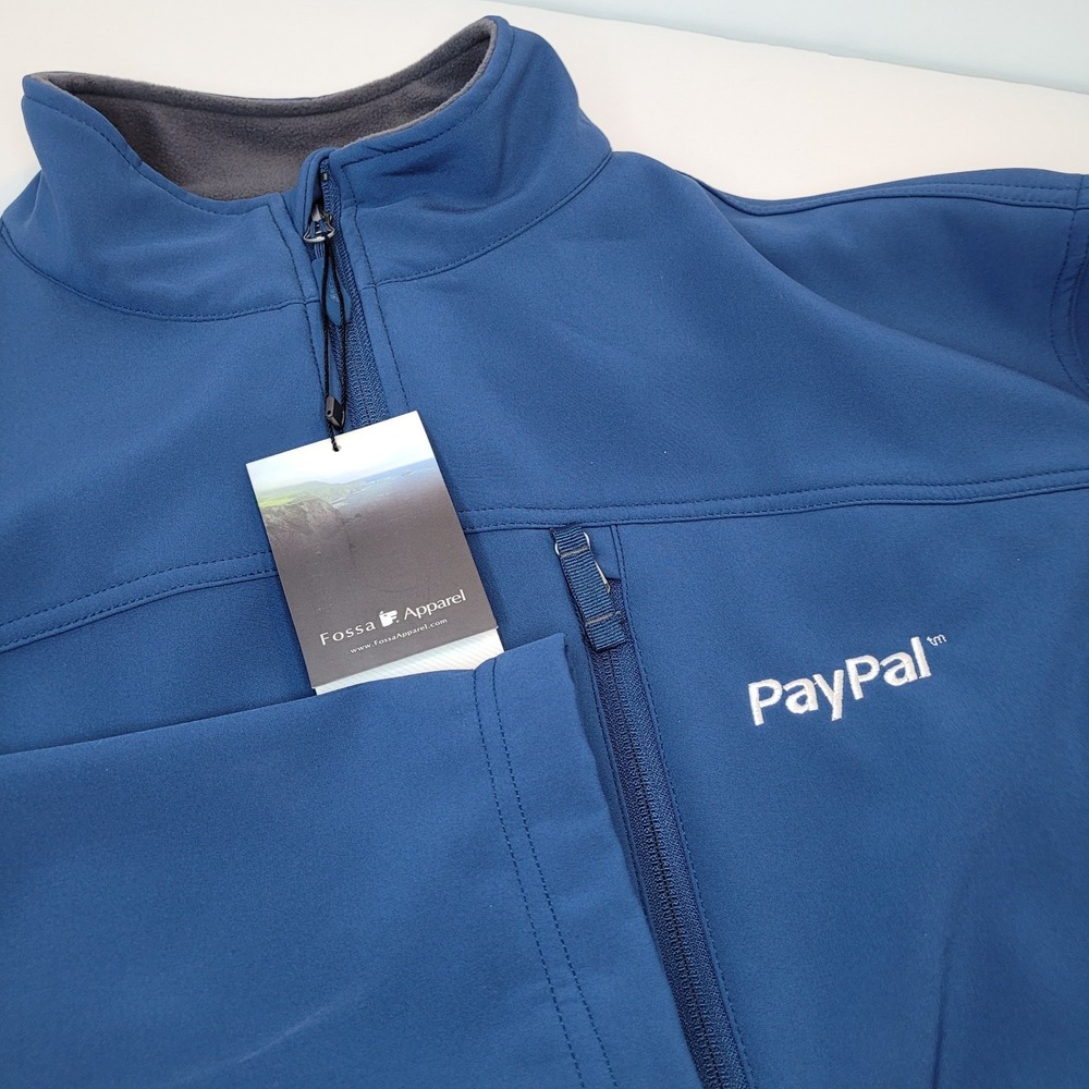 Fossa jacket men's 2XL NWT Blue Full Zip Soft‎ Shell Soft Breathable Stretch